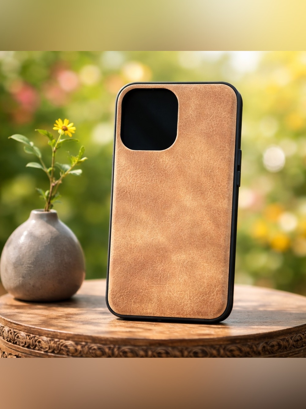 Premium Leather iPhone 12 Pro Max Case - Brown